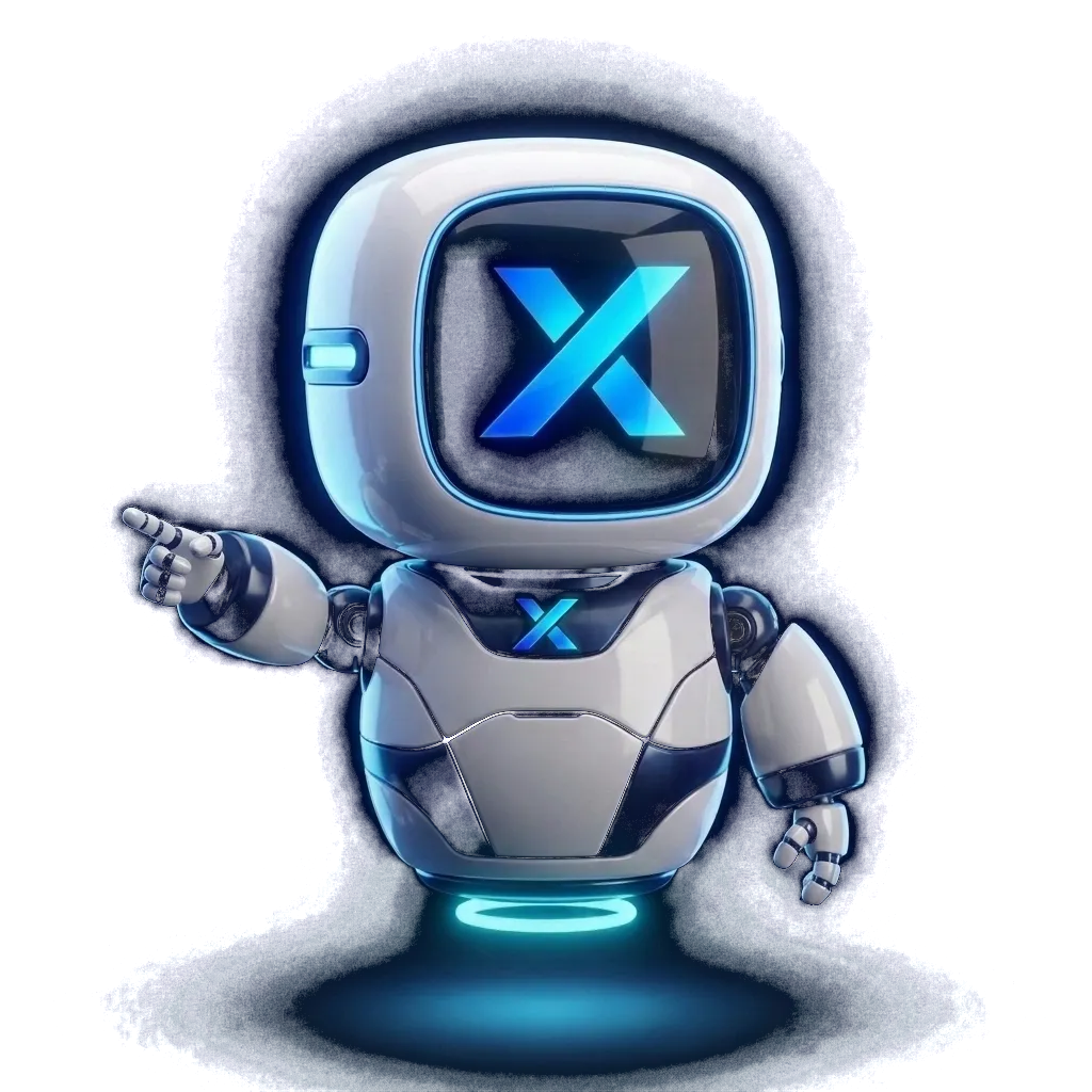 Robô da VTX apontando
